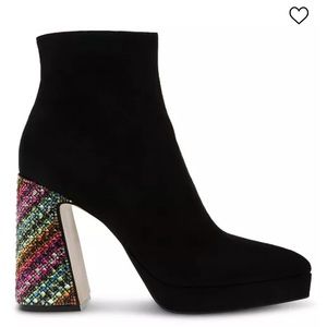 Betsey Johnson “Raylan” rhinestone heel bootie.